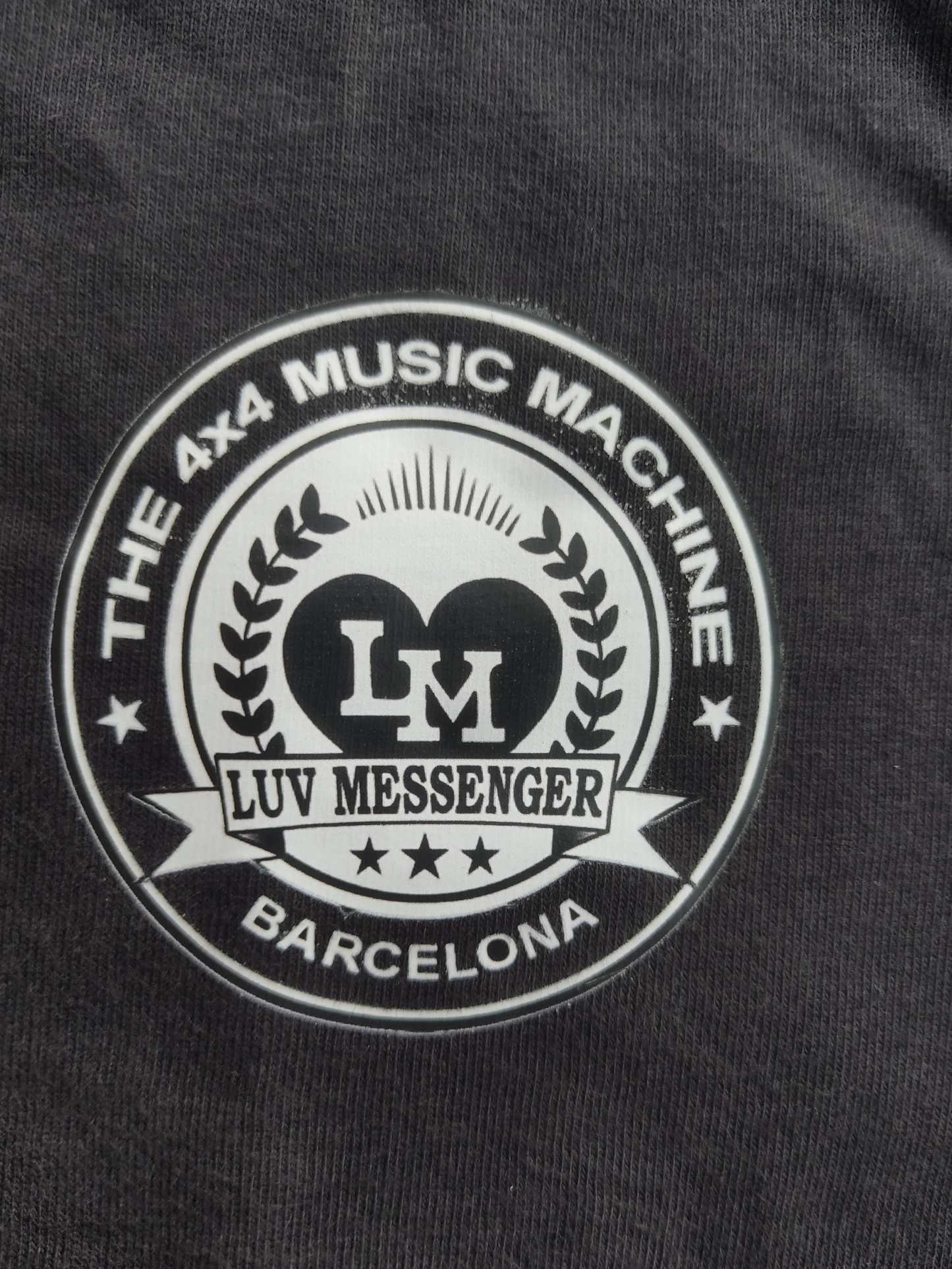 Camiseta Luv Messenger sound blanca